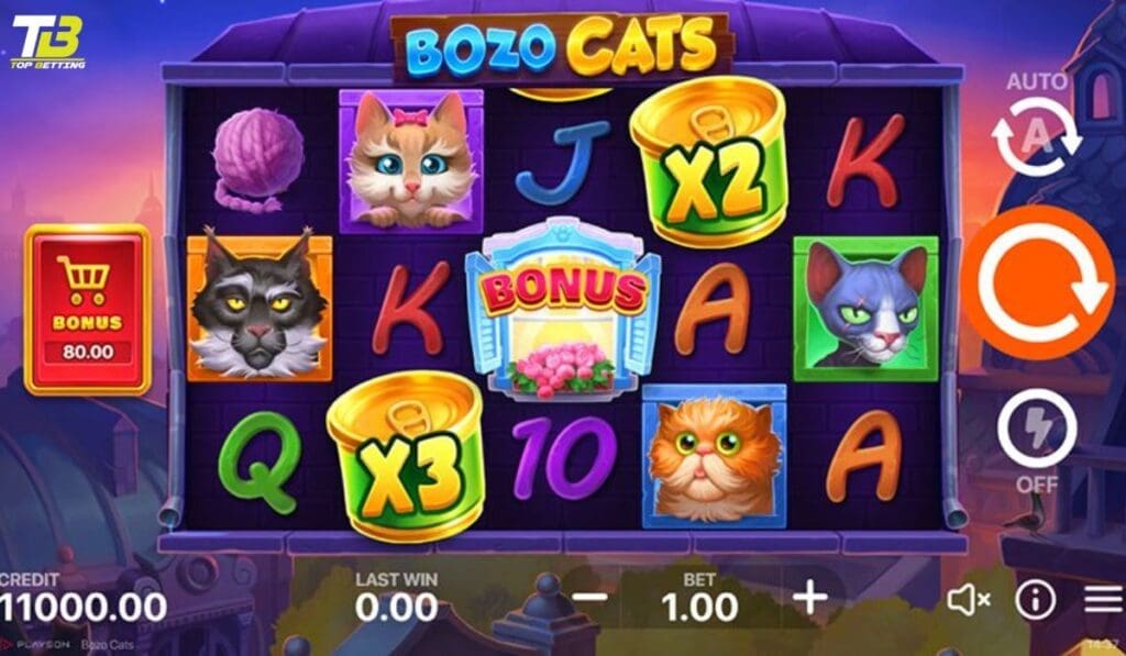 How to Play Bozo Cats Slot Game